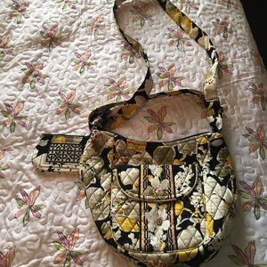 Vera Bradley shoulder bag with mini wallet.